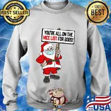 You're all on nice list christmas 2020 santa & mask s Sweater