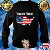 You're Fired Donald Trump Presidential American Flag Map Election Shirt Sweater