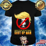 You're On Mute Shut Up Man Hair Donald Trump Shirt
