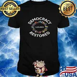 1.20.2021 DEMOCRACY RESTORED BIDEN HARRIS INAUGURATION T-Shirt
