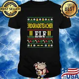 3rd Grade Teacher Elf Ugly Christmas Shirt