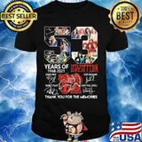 53 Years Of Led Zeppflin 1968 2021 Thank You For The Memories Signuature Shirt
