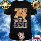 74 Years Of The Greatest Nba Team Los Angeles Lakers Signature Shirt