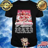 Alabama Crimson Tide 129th Anniversary 1892 2021 Thank You For The Memories Signature Shirt