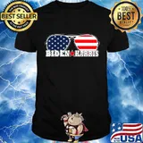 Biden Harris Aviator Sunglasses American Flag Star Graphic Shirt