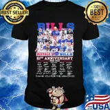 Bills Buffalo 61st Anniversary 1960 2021 Thank You For The Memories Signature Shirt
