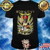 Bon Jovi Guitar God Heart Signature Shirt