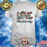 Bus drive life love christmas shirt