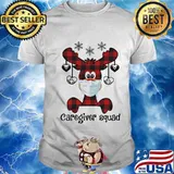 Caregiver squad mask Christmas shirt