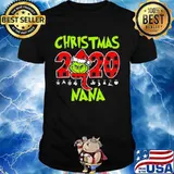 Christmas 2020 Nana Grinch Hat Santa Claus Merry Xmas Shirt