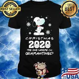 Christmas 2020 The One Where Im Quarantined Snoopy Wear Mask Shirt