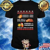 Cooked Chicken Wing Chicken Wing Hot Dog Bolgona Ugly Xmas Shirt
