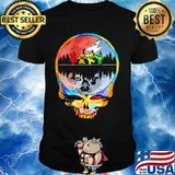 Dark Star Grateful Dead Steal Your Face Skull Dancing Bear Shirt
