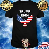Donald Trump Re Election 2024 Eagle American Flag Shirt