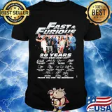 Fart And Furious 20 Years 2001 2021 Thank You For The Memories Signature Shirt