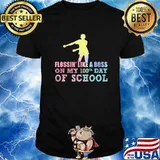 Flossin' Like A Boss On My 100th Day Of School Teacher Shirt
