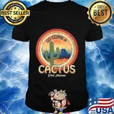 Go Climb A Cactus Visit Arizona Desert Vintage Sunset Shirt