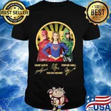 Grant Gustin Melissa Benoist Stephen Amell Heros Signuature Shirt
