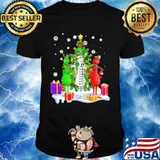 Grinch Red White Christmastree Merry Xmas Shirt