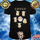 Grogu Baby Yoda Happy Petro Sleepy Hungry Shirt