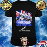 Guy Martin Motorcycle Racer Signature Union Flag Shirt