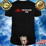 Heart Beat Saving People Hunting Things Shirt