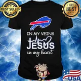 In My Veins Jesus In My Heart Buffalo Bills Shirt