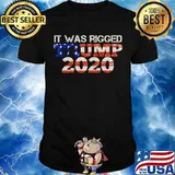 It Was Rigged Trump 2020 Election American Flag Shirt