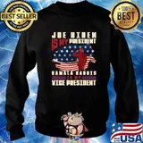 Joe Biden Is My President Kamala Harris Is My Vice President American Flag Shirt Sweater