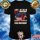 Joe Biden Is My President Kamala Harris Is My Vice President American Flag Shirt