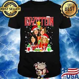 Led-Zeppelin Wear hat Santa Merry Xmas Shirt