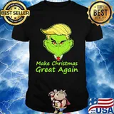 Make Christmas Great Again TrumpGrinch Xmas Shirt