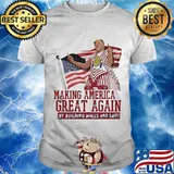 Making America Great Again Donald Trump President Usa Flag Election Shirt