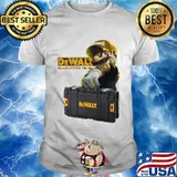 Mario Carries Suitcase Dewalt Guaranteed Tough Shirt