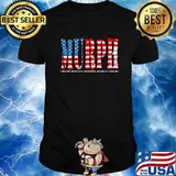 Memorial Day Murph Challenge 2020 Distressed Us Flag Shirt