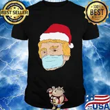 Merry Christmas From Trump Pro Trump Mask 2020 Pandemic Shirt