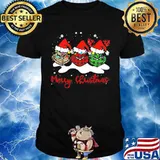 Merry Christmas Grinch Leopard Wear Hat Santa Shirt
