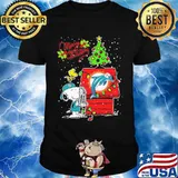 Merry Christmas Snoopy Woodstock Dolphins Miami Shirt