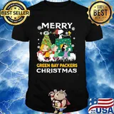 Merry Green Bay Packers Christmas Snoopy Shirt