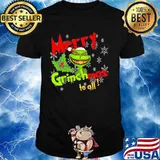 Merry Grinchmas To All Skull Grinch Shirt