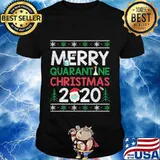 Merry Quarantine Christmas Santa Wear Mask Corona Virus Shirt