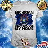 Michigan Will Always Be My Home Logo Tuebor Shirt