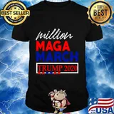 Million Maga March 2020 Trump Walk Campaign Support Slogan Shirt