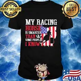 My Racing Horse Is Smarter Than Some People I Know American Flag Shirt