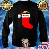 Naughty Christmas Stocking Trump Xmas Shirt Sweater