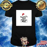 Naughty Nice I Tried My Best Hat Santa Christmas Shirt