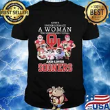 Never Underestimate A Woman Who Understands Football And Loves Sooners Football Shirt