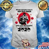 Never Underestimate An Old Man Who Loves Photography And Survived 2020 Corona Virus Shirt