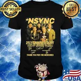 Nsync 25th Anniversary 1995 2020 Thank You For The Memories Signature Shirt