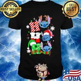 Official Ho Ho Ho Stitch Reindeer Elf Santa Xmas Shirt